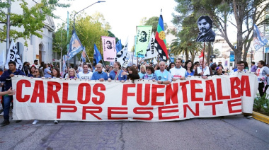 A 18 años del asesinato de Fuentealba, los docentes neuquinos paran y marchan.